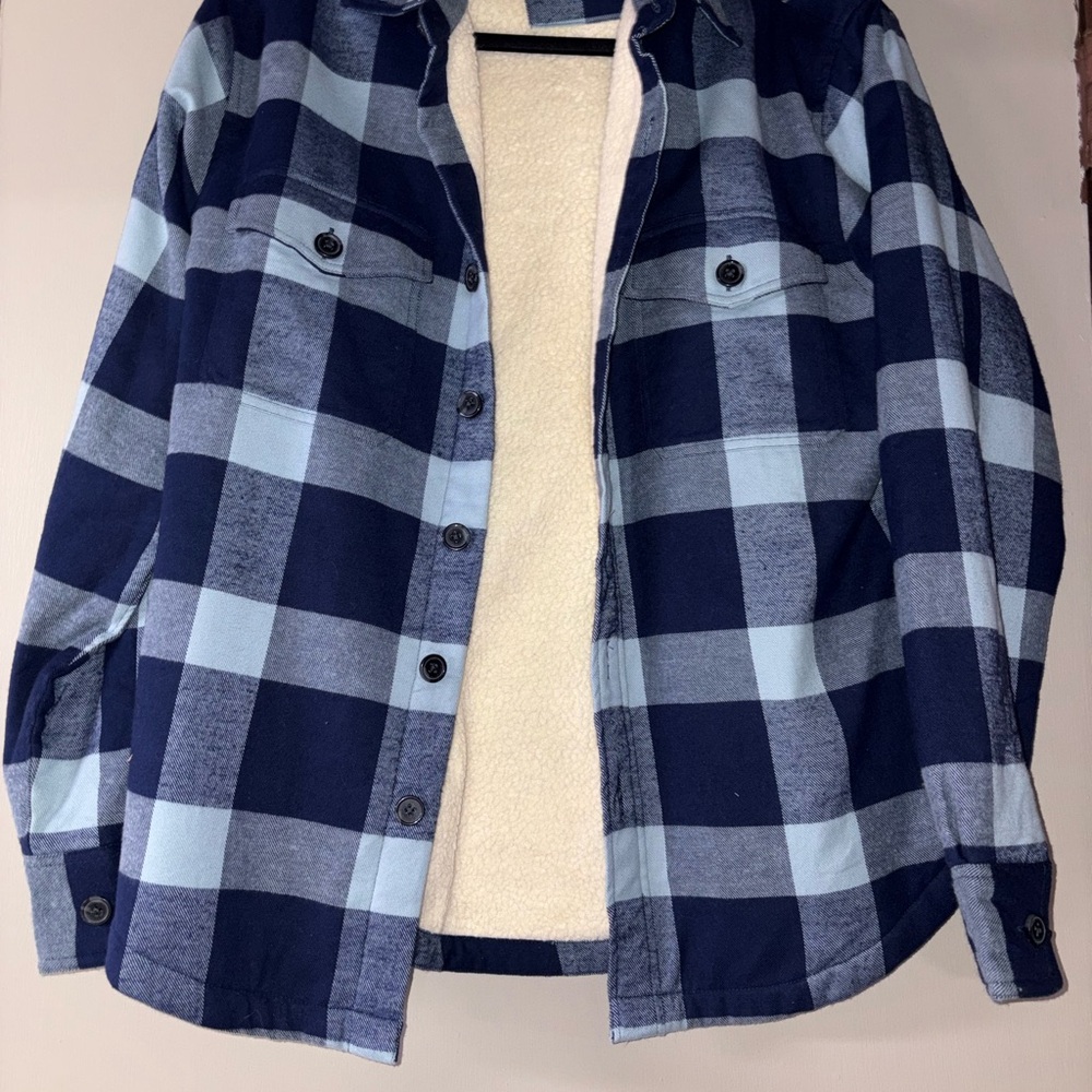 Bonobos Shearling Lined Flannel Shirt Jacket